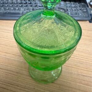 Depression Glass Candy Dish (Very Rare)